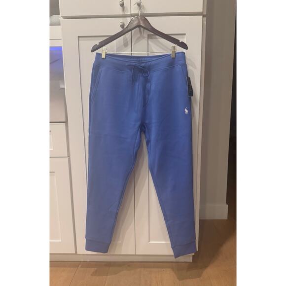 NWT Polo Ralph Lauren Royal Blue Doubleknit Jogger Pants Size Medium - Picture 1 of 8